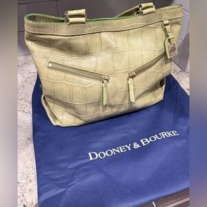 Dooney & Bourke Vintage Croc Embossed Cinzia Hobo Bag